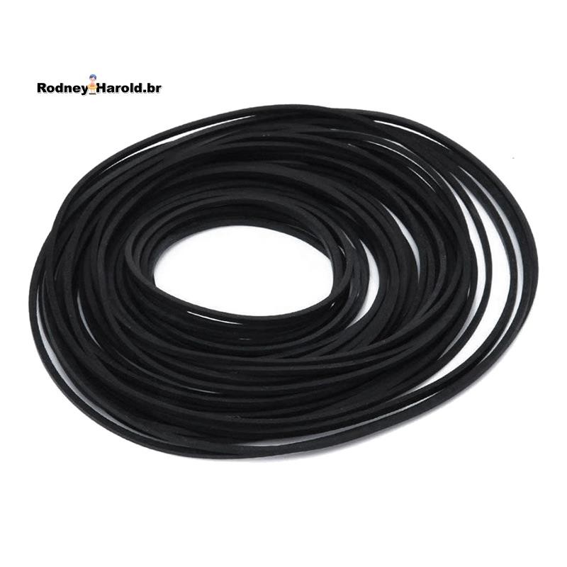 50 Peças Correias Universais Para Máquina De Fita Cassete Mix Sortidas Correia De Borracha Plana Comum Gravadores CD DVD