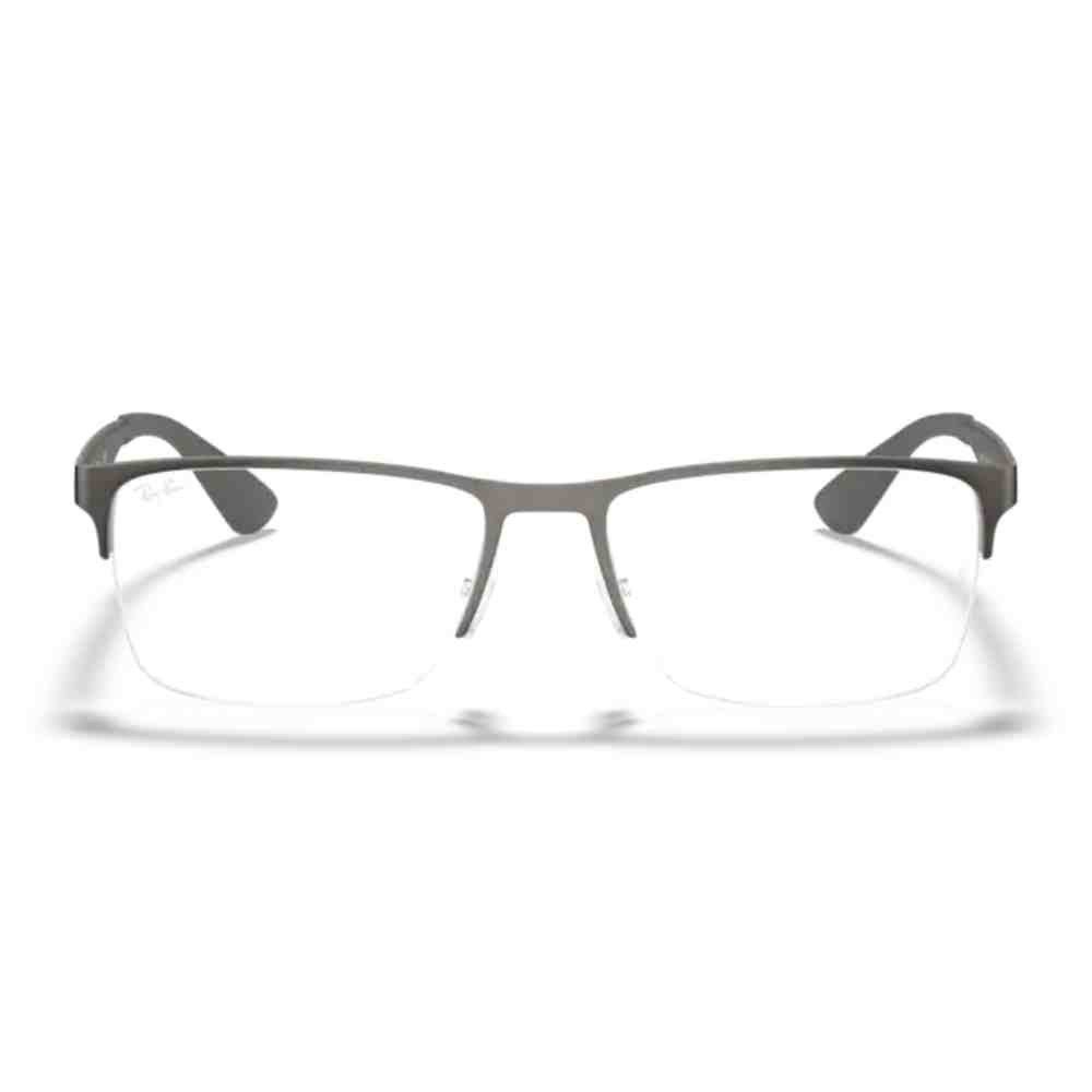 Armação de Grau Ray-Ban Retangular Chumbo 0RX6335 2855 56