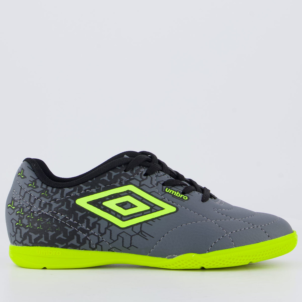 Chuteira Umbro Class Neo Futsal Juvenil Cinza