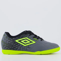 Chuteira Umbro Class Neo Futsal Juvenil Cinza
