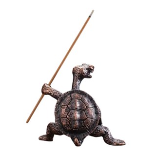 Mini Incensário Tartaruga em Pé Porta Incenso Vareta Metal Cobre em Oferta na Shopee
