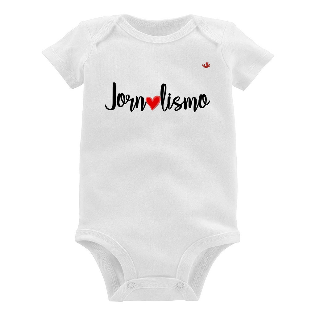 Body Bebê Jornalismo Por Amor Roupa