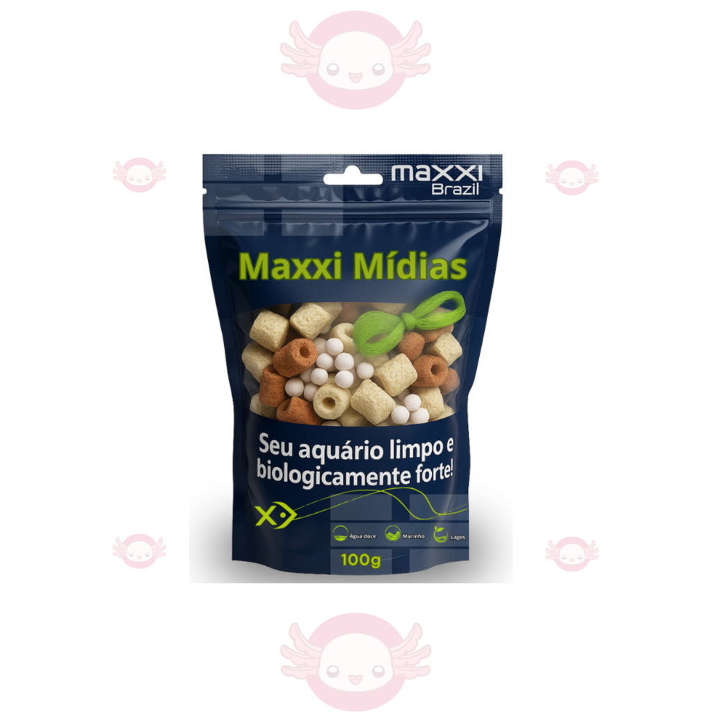 Maxxi Midiasete 100g - Mídia Biológica Aquário trata até 50l em Oferta na Shopee
