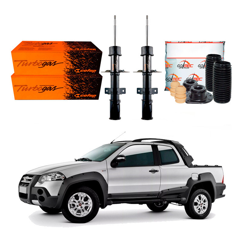 Kit Amortecedor Dianteiro, Strada Adventure 1.8 2008 A 2019 em Oferta na Shopee