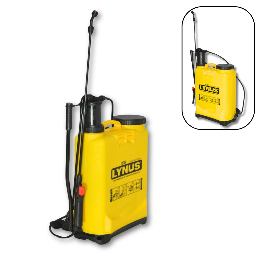 Pulverizador Manual Inseticidas e Herbicidas 16 Litros Lynus Oferta Premium Resistente Original
