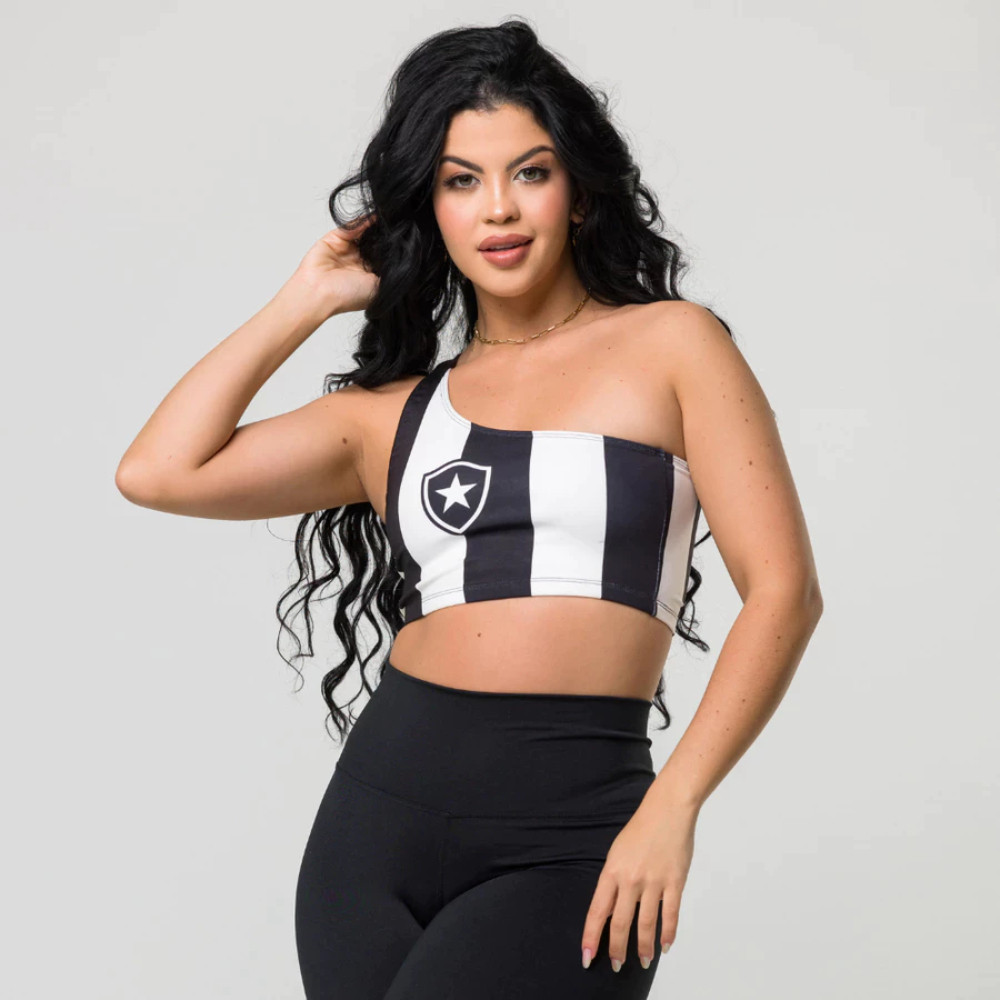 Top Cropped Blusinha 1 Ombro Só Mula Manca Estrela Solitária Fitness Academia Times Personalizado Promoção
