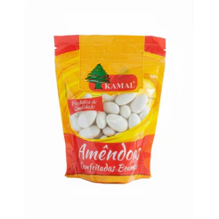 Amêndoa Confeitada Doce Branca 500g - Kamal