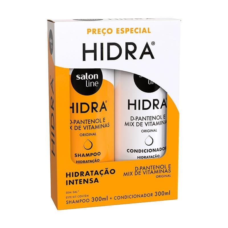 Kit Shampoo + Condicionador Salon Line Hidra D-Pantenole Mix de Vitaminas Hidratação Intensa 300ml Cada