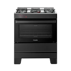 Fogão de Mesa Esmaltec 5 Bocas T5IAP Ideal Top - Acendimento Automático, Preto, Bivolt