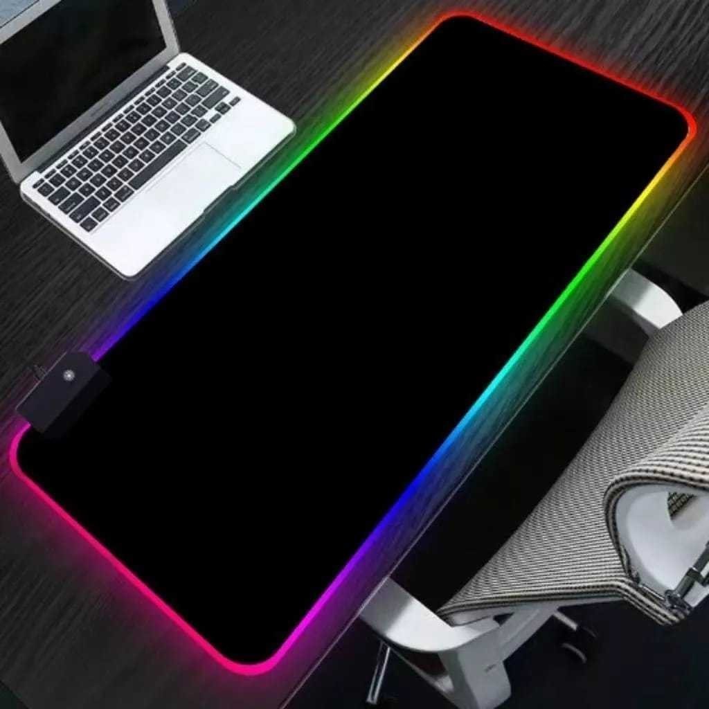 Mouse Pad Gamer Grande Speed Borda Led 7 Cores Mousepad Rgb Impermeável 300mmX800mm