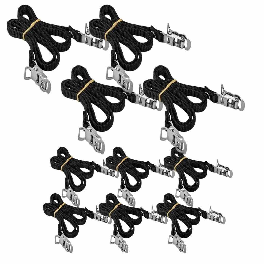 Kit 10 Pares Correia Firma Pé Bike Fixa Racks Bicicleta Spining
