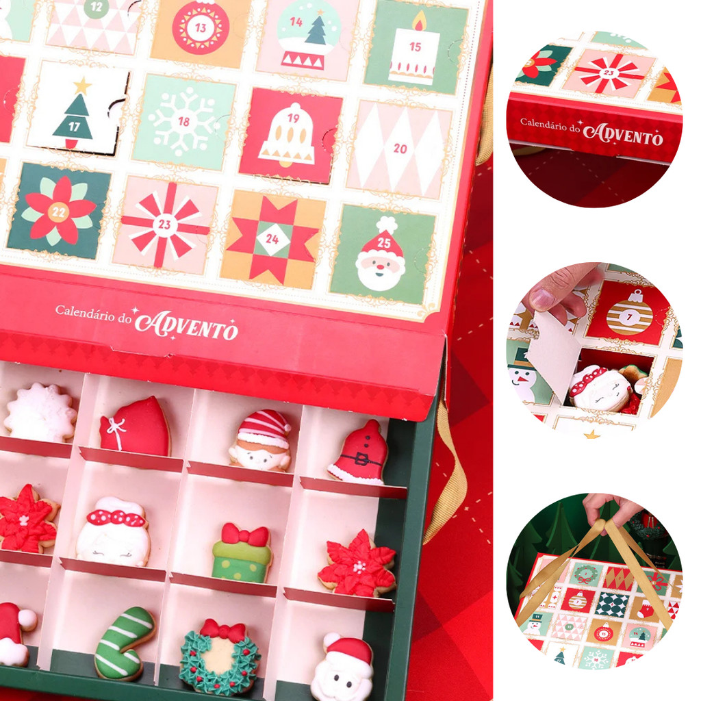 5 CAIXA CALENDARIO ADVENTO PARA 25 DIAS 5258 ( JANGO NATAL 2025 )