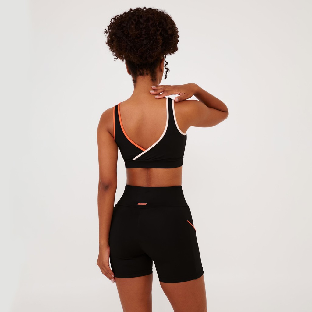 Short Zouk Preto Poliamida · foto 2