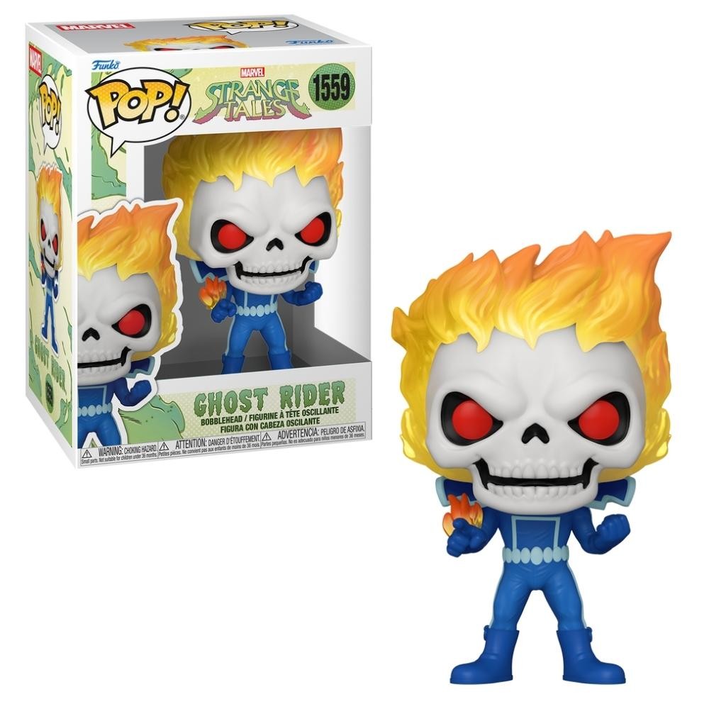 Boneco Funko Pop Marvel Contos Estranhos Motoqueiro Fantasma em Oferta na Shopee