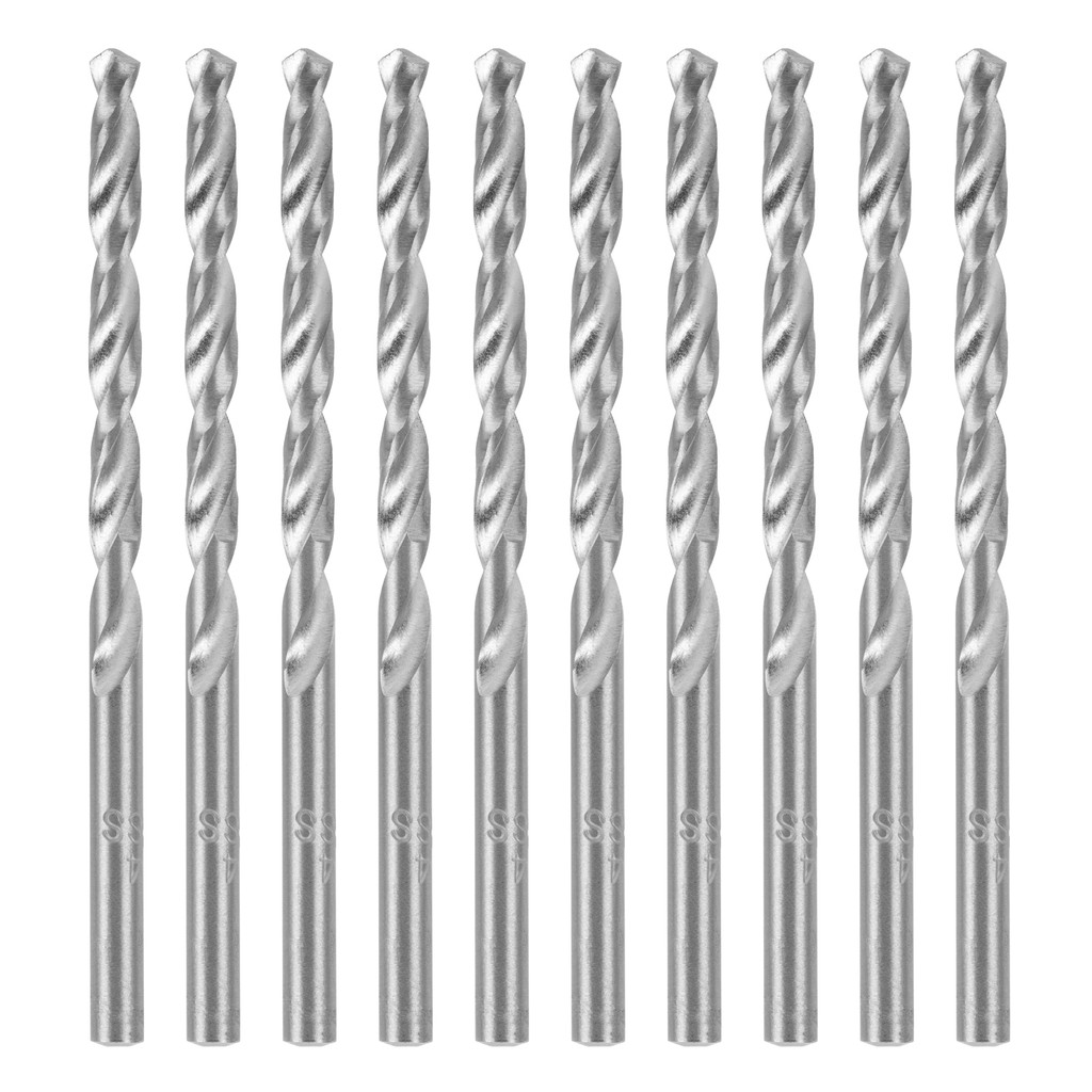 BROCA ACO RAPIDO STANDARD, PARA METAL, POLIDA, HASTE CILINDRICA, 4MM, 10PCS // MTX em Oferta na Shopee