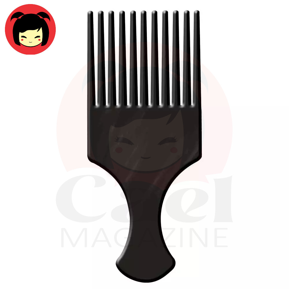 PENTE GARFO DENTES LARGOS PLÁSTICO AFRO BLACK NUDRED em Oferta na Shopee