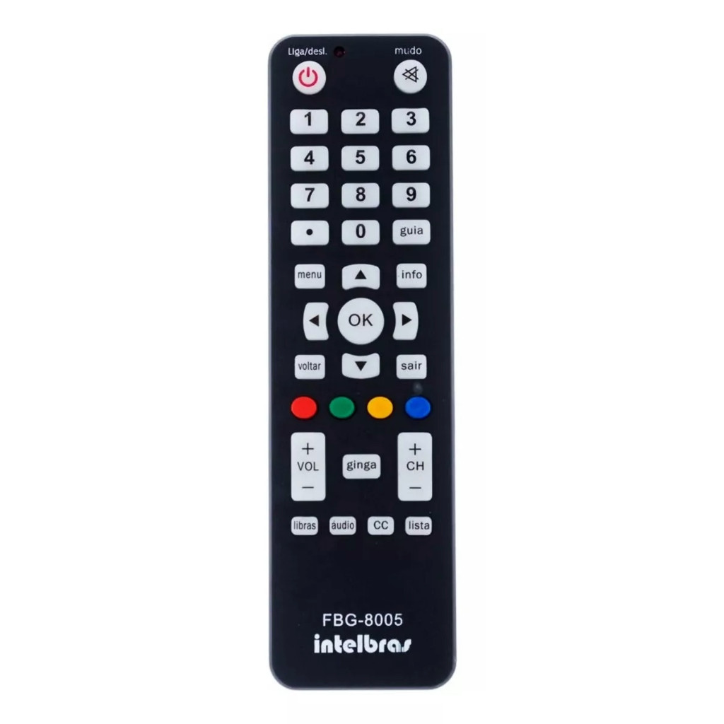 Controle Para Conversor Digital Intelbras FBG 8005 LE 7456 SKY 8005  D901 D902 POSITIVO STB 4141