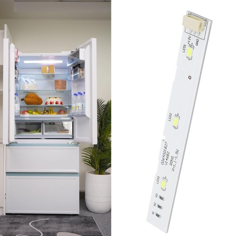 LI * Vários Modelos Compatíveis Painel Luz Para Geladeira, Brilho LED, Baixo Consumo Energia,
