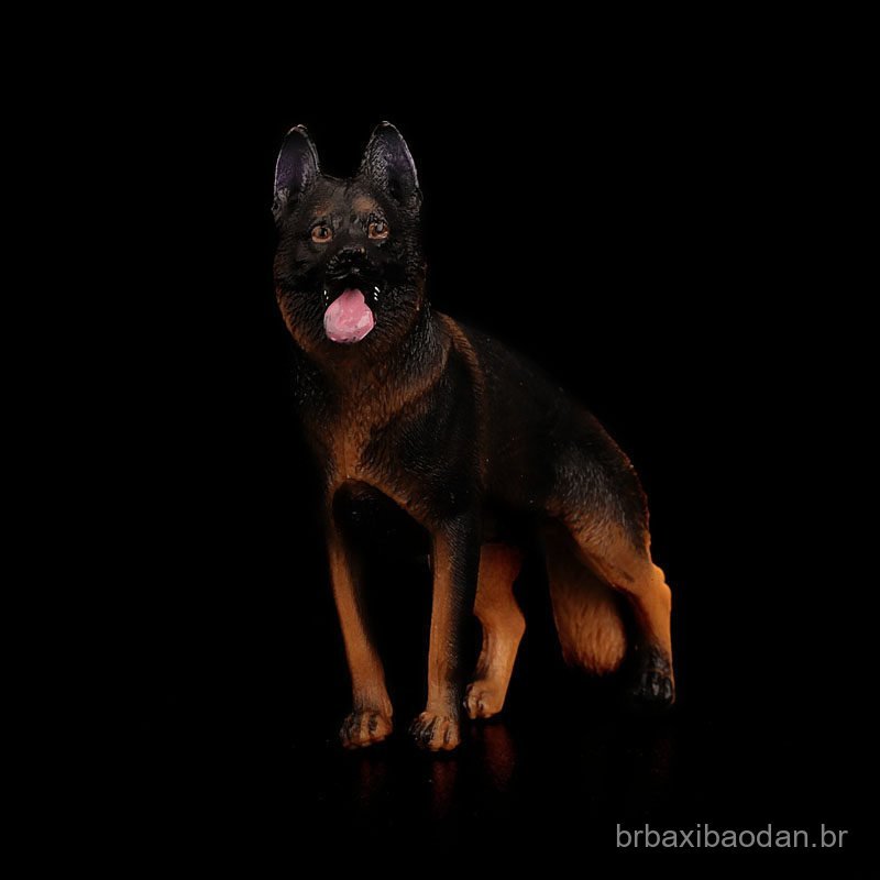 Modelo de Cão Pastor Alemão, Brinquedo Cognitivo para Crianças, Ornamento de Simulação, Cão Pastor Alemão de Plástico pa