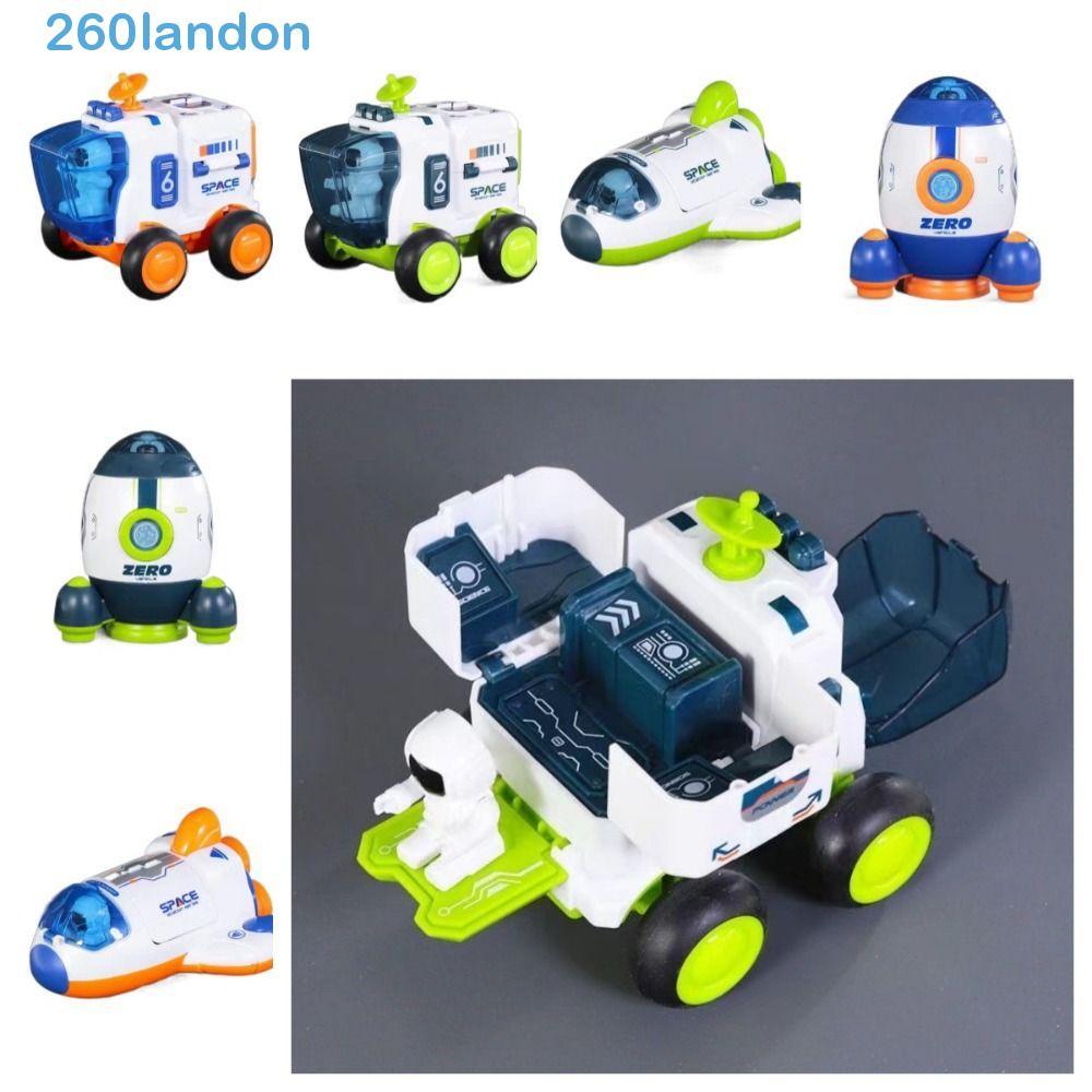 Brinquedos De Exploração Espacial LANDON , Brinquedo De Carro De Inércia De Foguete De Nave De Astronauta , Mini Present