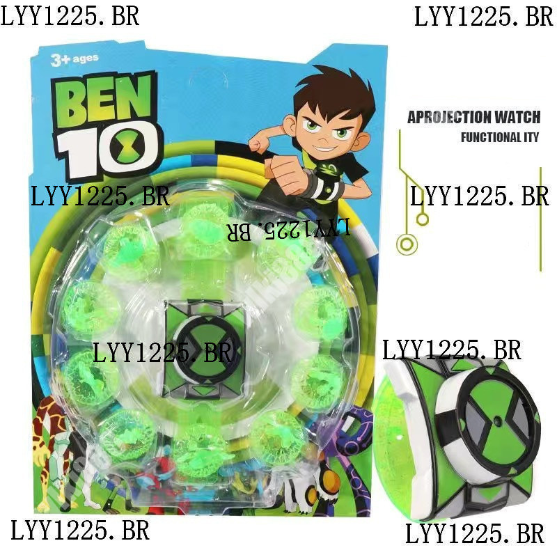 Relógio Ben 10 Omnitrix Relógios Luminosos Tennyson Doll Modelo Projetor Ben10 Presentes Para Crianças