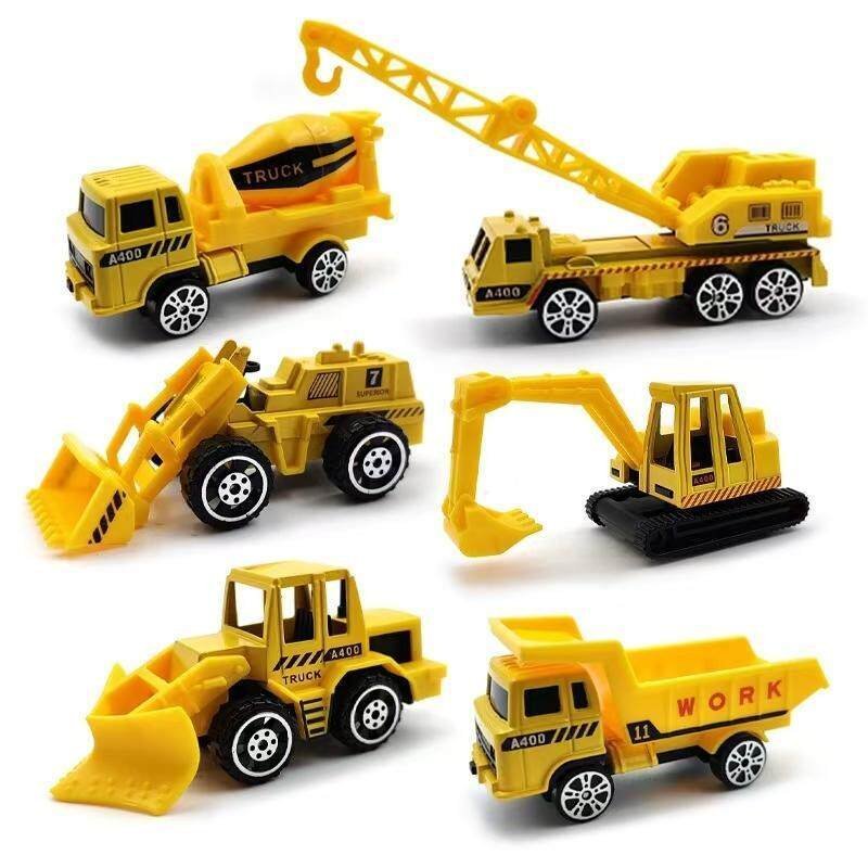 Popular carro de liga metálica, veículo de construção de liga metálica para varejo, brinquedo infantil, guindaste, escav