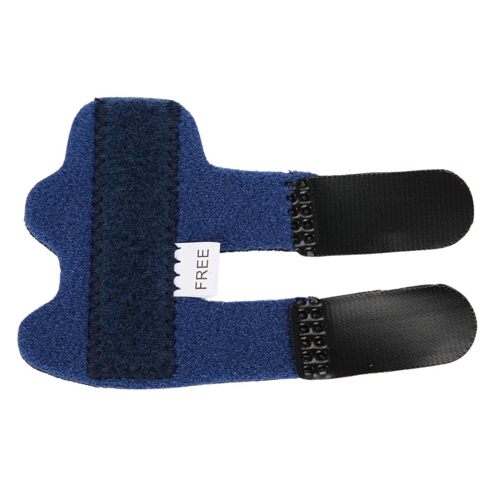 Tala Para Dedo Ajustável Nylon Elástico Conforto Azul