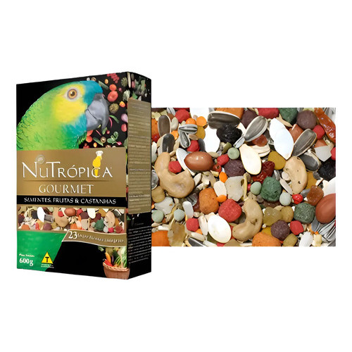 Nutrópica Papagaio Gourmet Mix Sementes 1,2kg