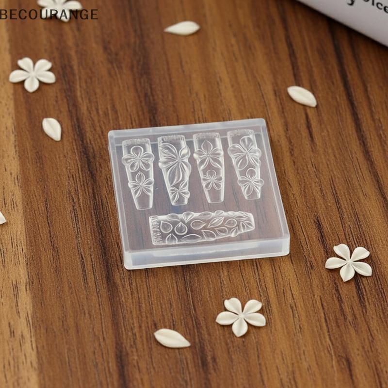BEC Molde De Unha Reutilizável , Flor 3D , Modelo De Silicone , Design De Pétala Para Arte Em Unhas , Esmalte Gel , Deco
