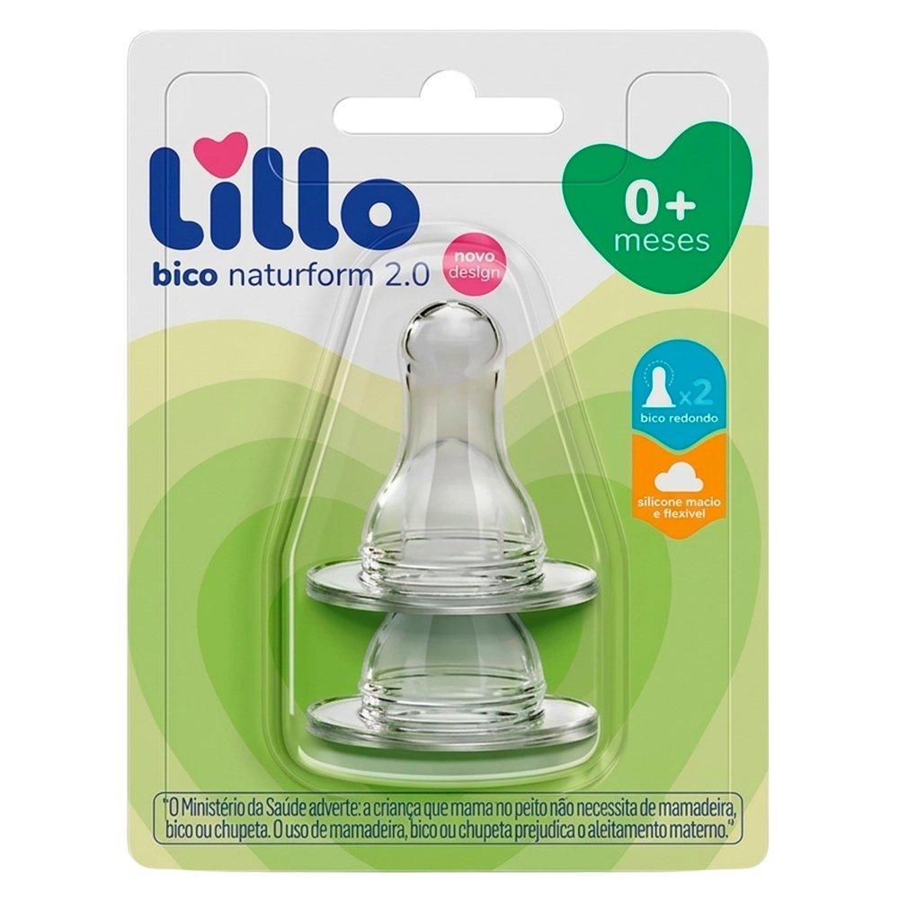 Bico de Silicone Lillo Natuform para Mamadeira - Embalagem com 2 Unidades