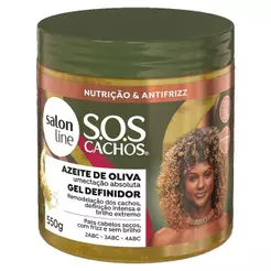 Gel Definidor Salon Line SOS Revitalizador de Cachos Azeite de Oliva 550g