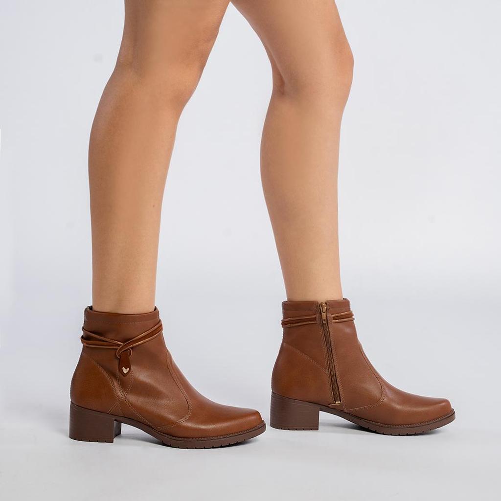 Bota Cano Curto Mississipi Tiras Feminina