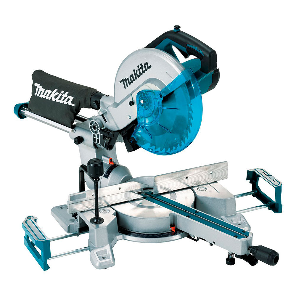 Serra de Esquadria Telescópica 10.14" (260mm) 1450W Makita LS1110F com Disco para Madeira 40 Dentes (220V)