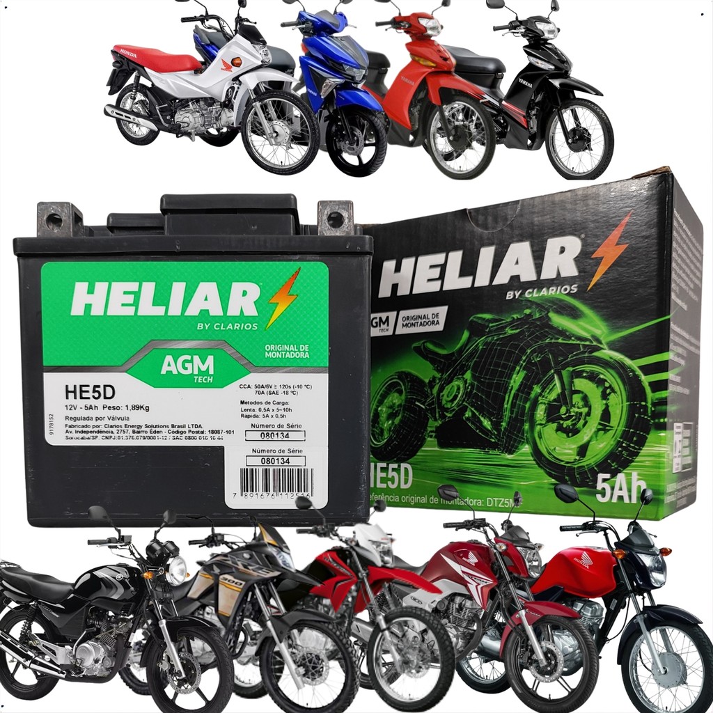 Bateria Htz6 Honda Original Adv 150 2021 2022 2023 2024 2025 Direito