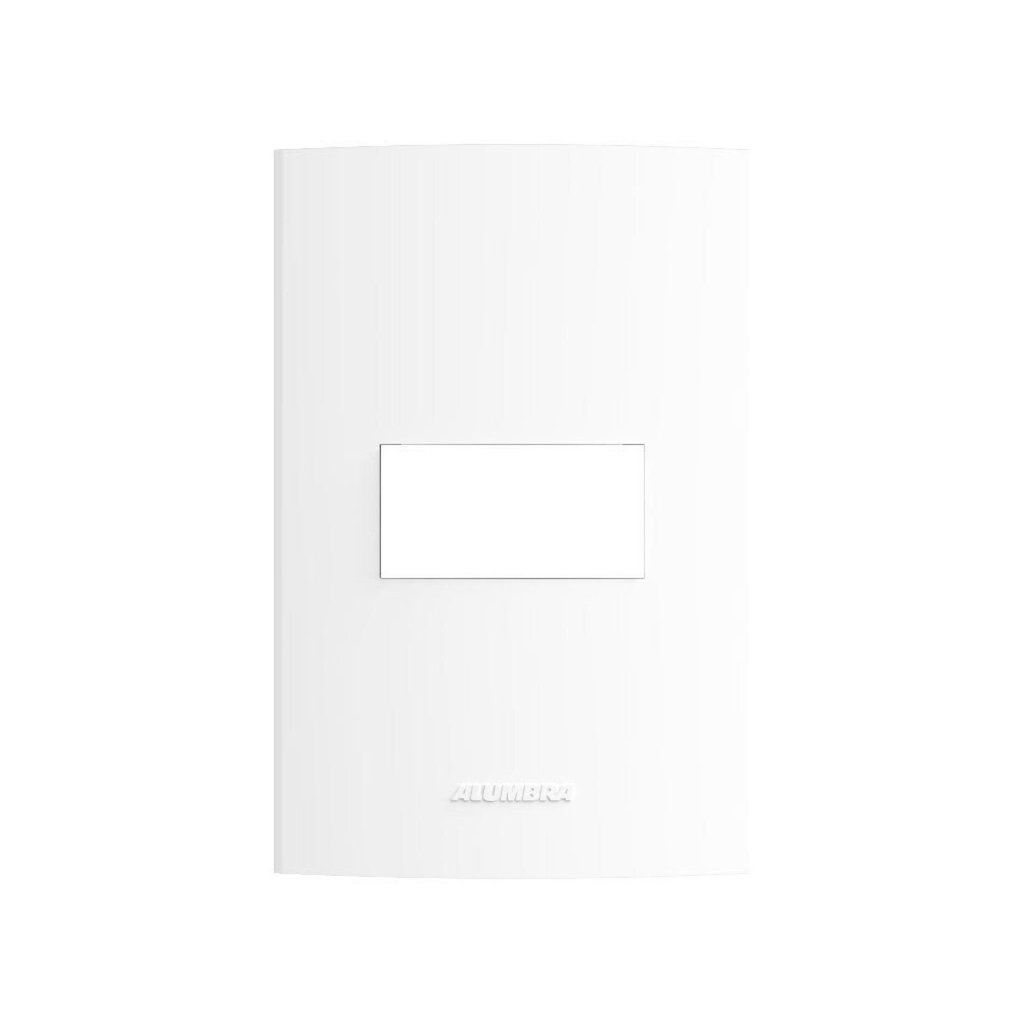 Placa 4x2 1 Módulo com Suporte Inova Pro Alumbra Branco