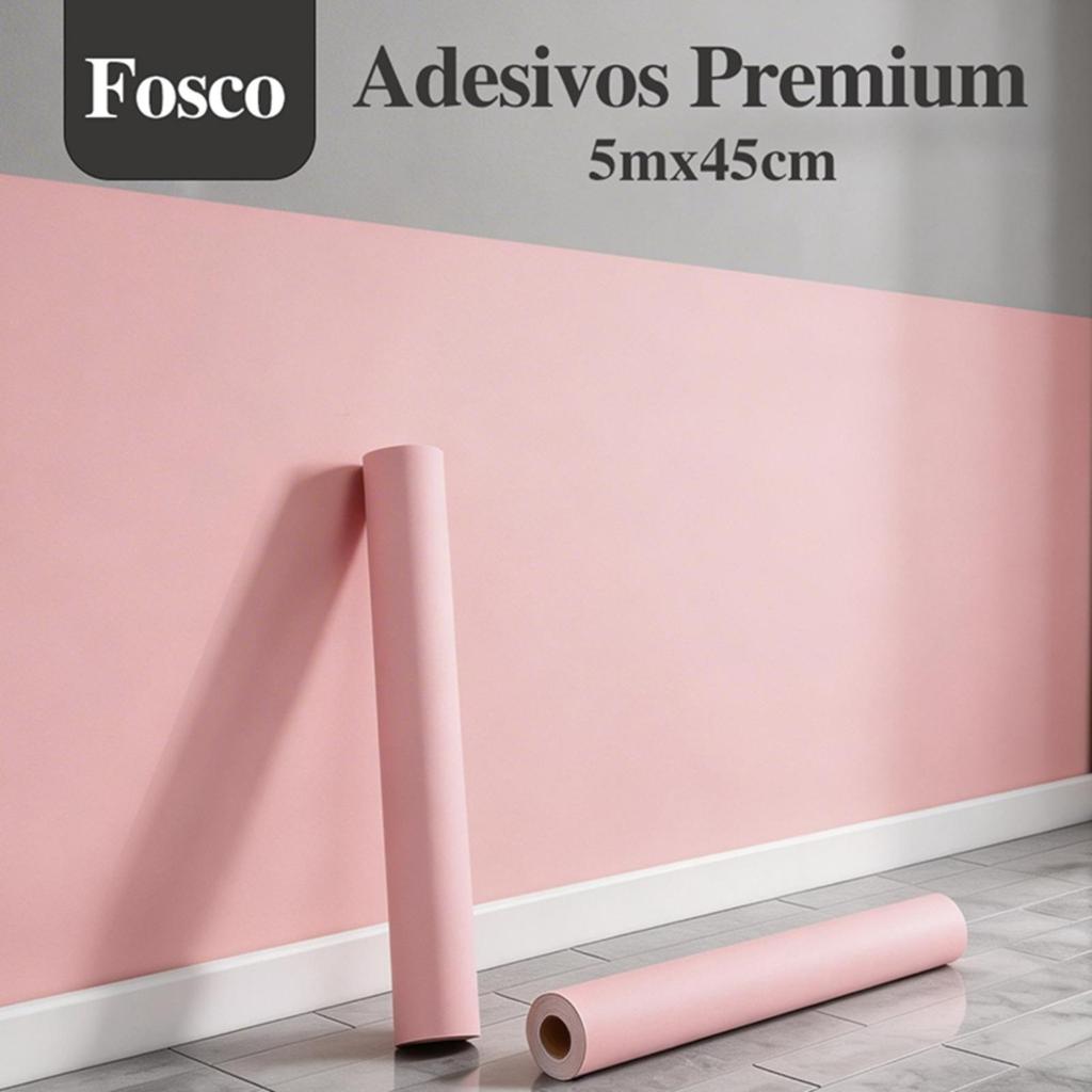 Papéis de Parede Decoração 5 METROS x 45CM Adesivo Autocolante ROSA GEOMÉTRICO Sala