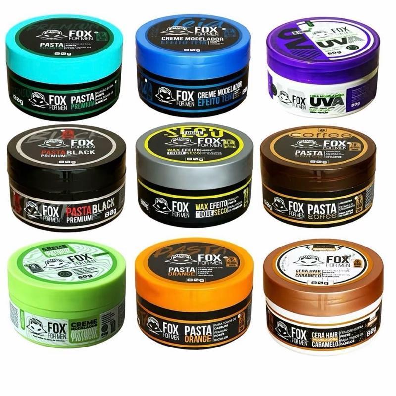 Pomada Modeladora 80g Variações Diversas Para Todos os Tipos de Cabelo