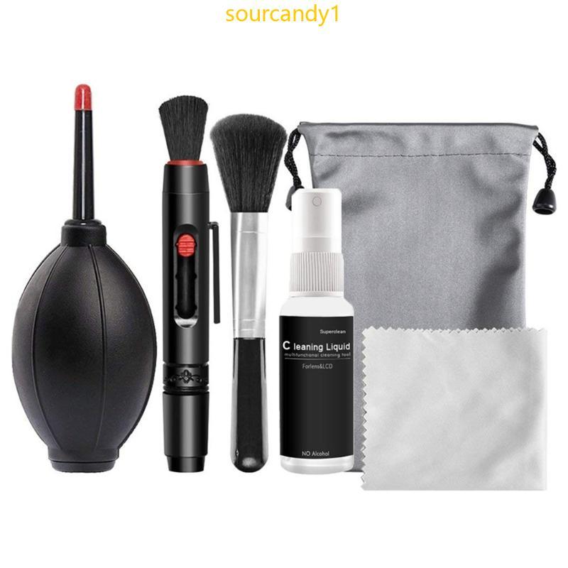 Kit Limpeza Câmera 6 1, Ferramentas Profissionais Lentes DSLR Bolsa Armazenamento Portátil Para Len