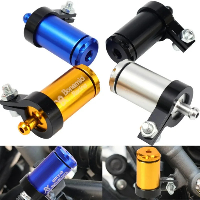 Filtro de Gasolina para Motocicleta, Copo de Óleo Universal em Liga de Alumínio, Reutilizável e Lavável, Acessórios Prof