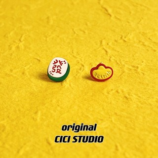 CICI criativo Mahjong lingote de ouro brincos econômico fortuna diversão ano novo estilo chinês brincos bonito novo esti