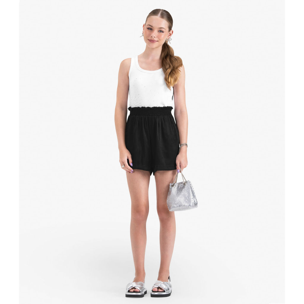 Regata Juvenil Feminina em Ribana de Viscose Minty Branco