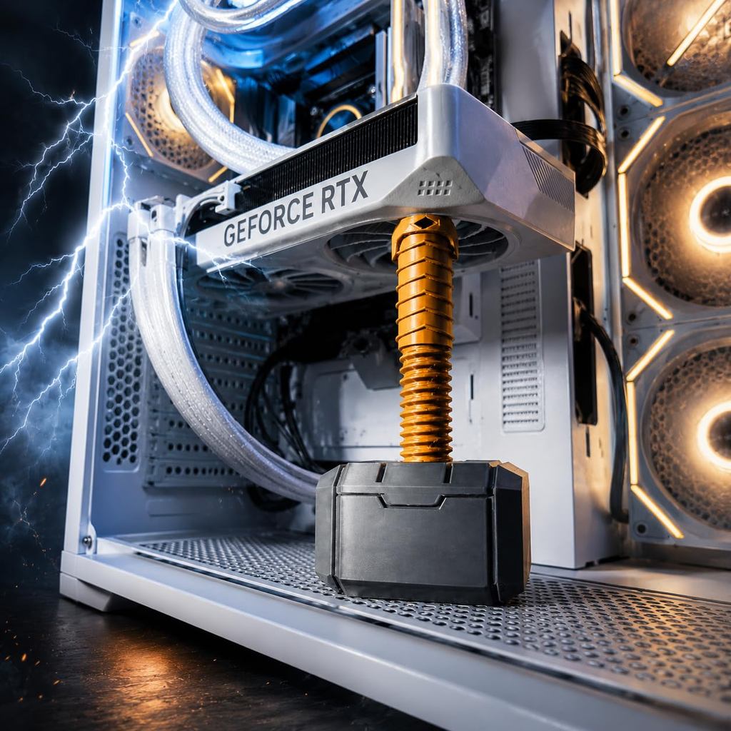 Suporte para placa de vídeo gpu martelo do thor (ajustavel 65mm X 95mm)(P)