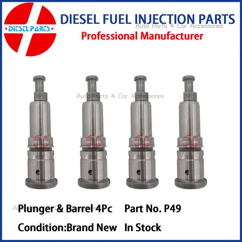 4 Peças Conjunto de Êmbolo e Cilindro P49 134101-6420 9411610328 Elemento da Bomba de Combustível para Mitsubishi Fuso 8