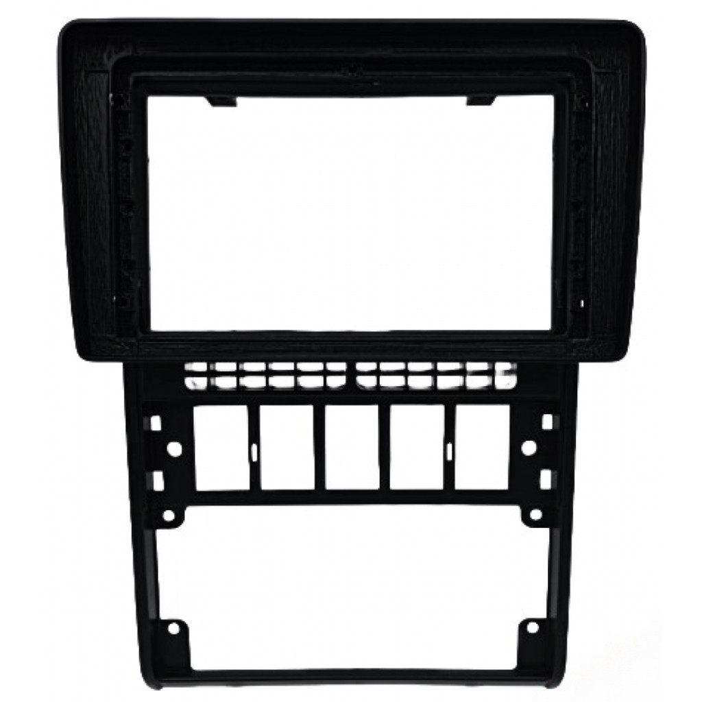 Moldura 9" Flutuante - Gol, Parati, Saveiro (Bola G2) com Duto de Ar - Preta em Oferta na Shopee