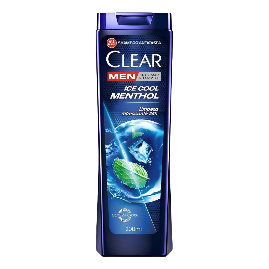 Shampoo Clear Men Anticaspa Ice Cool Menthol 200ml