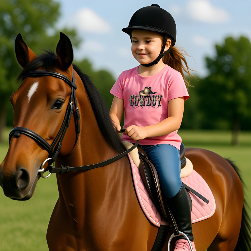 Camiseta Blusa Infantil Modinha Estampada Coração Country Menina 100% Algodão