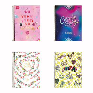 Caderno espiral capa dura universitário 10x1 160 folhas Capricho Tilibra em Oferta na Shopee