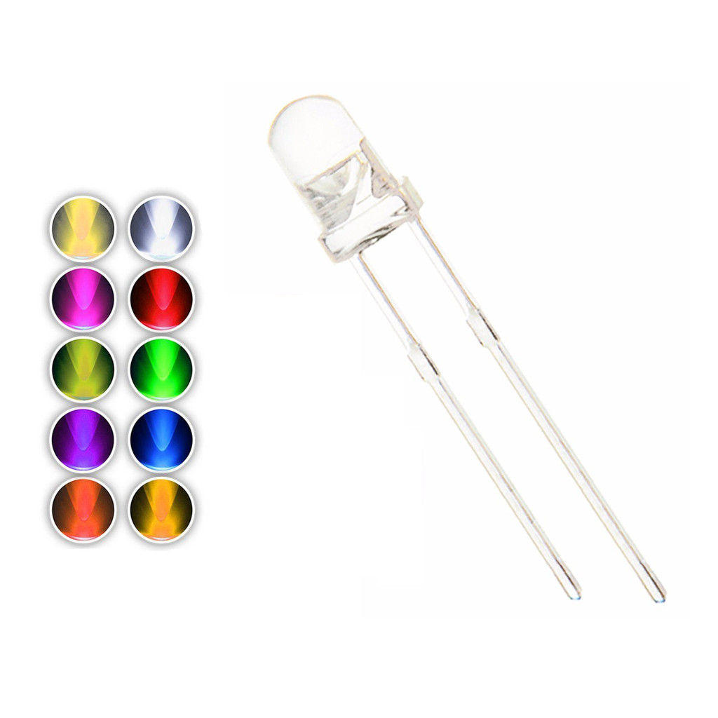 Kit Led 3mm Alto Brilho 11 cores - 50 unidades