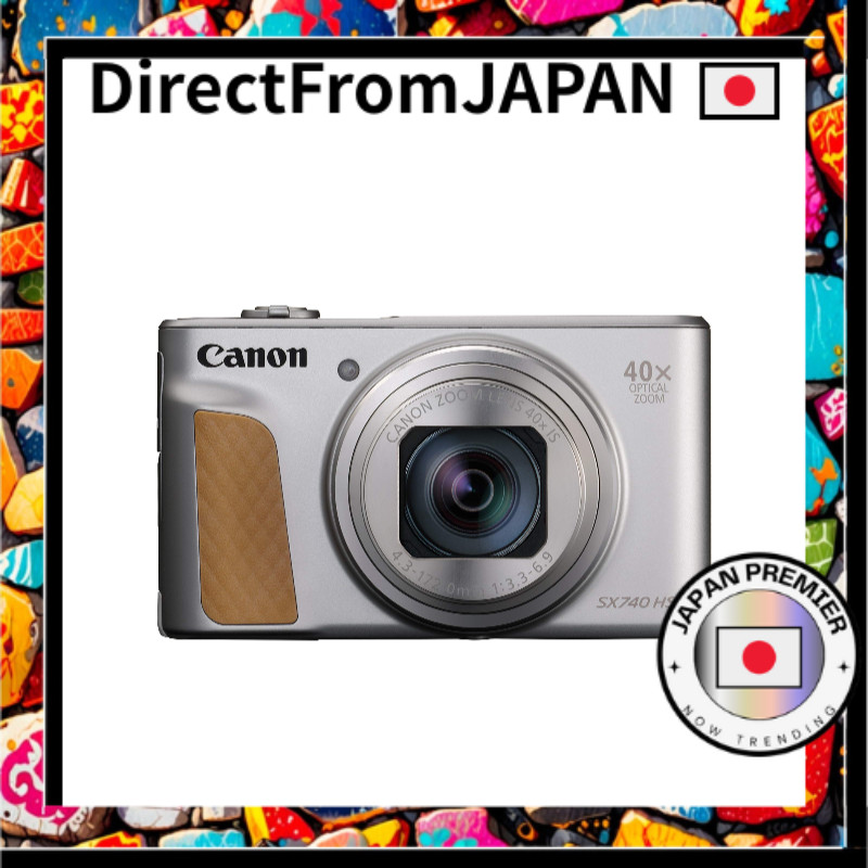 【a Melhor Câmera de Todos Os tempos!】Canon Câmera Digital Compacta PowerShot Sx740 Hs Prata Zoom Óptico 40x/4K