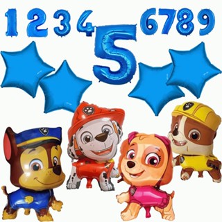 Kit Balão Festa Patrulha Canina Aniversario Balões Idade Ano em Oferta na Shopee